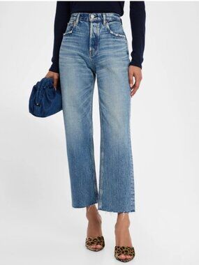 MOUSSY VINTAGE Wide Straight Cropped - Plainedge - Size 28